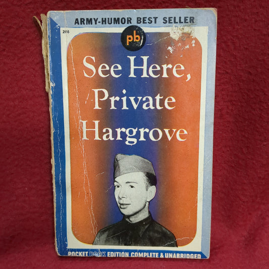 BOOK    SEE HERE, PRIVATE HARGROVE BY MARION HARGROVE  (BOX42)