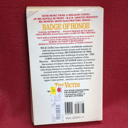 BOOK  -   THE VICTIM (3RD IN BADGE OF HONOR SERIES)   (BOX44)