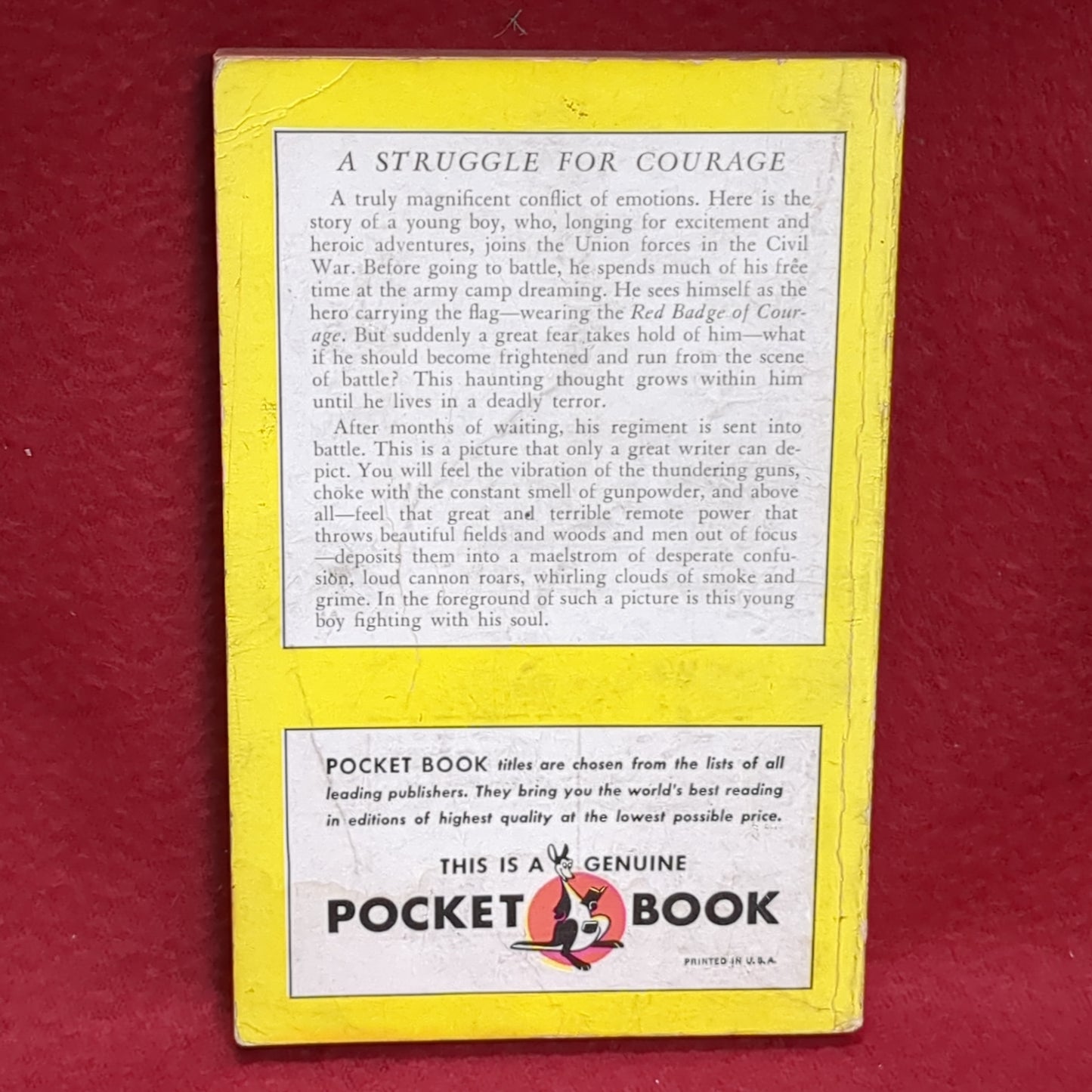 BOOK      RED BADGE OF COURAGE (BOX46)