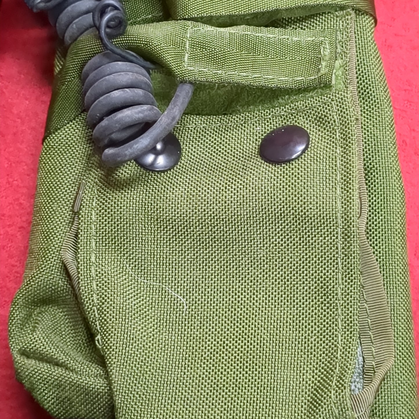 Thales Hand mic and Antenna W/ Earpiece Camouflage Carrier Bag (com1-JAN102)