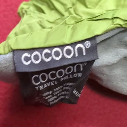 COCOON AIRCORE PILLOW Travel Camping Hike 14x11x3 Green ULTRALIGHT Packable Used (aa02-JAN105)