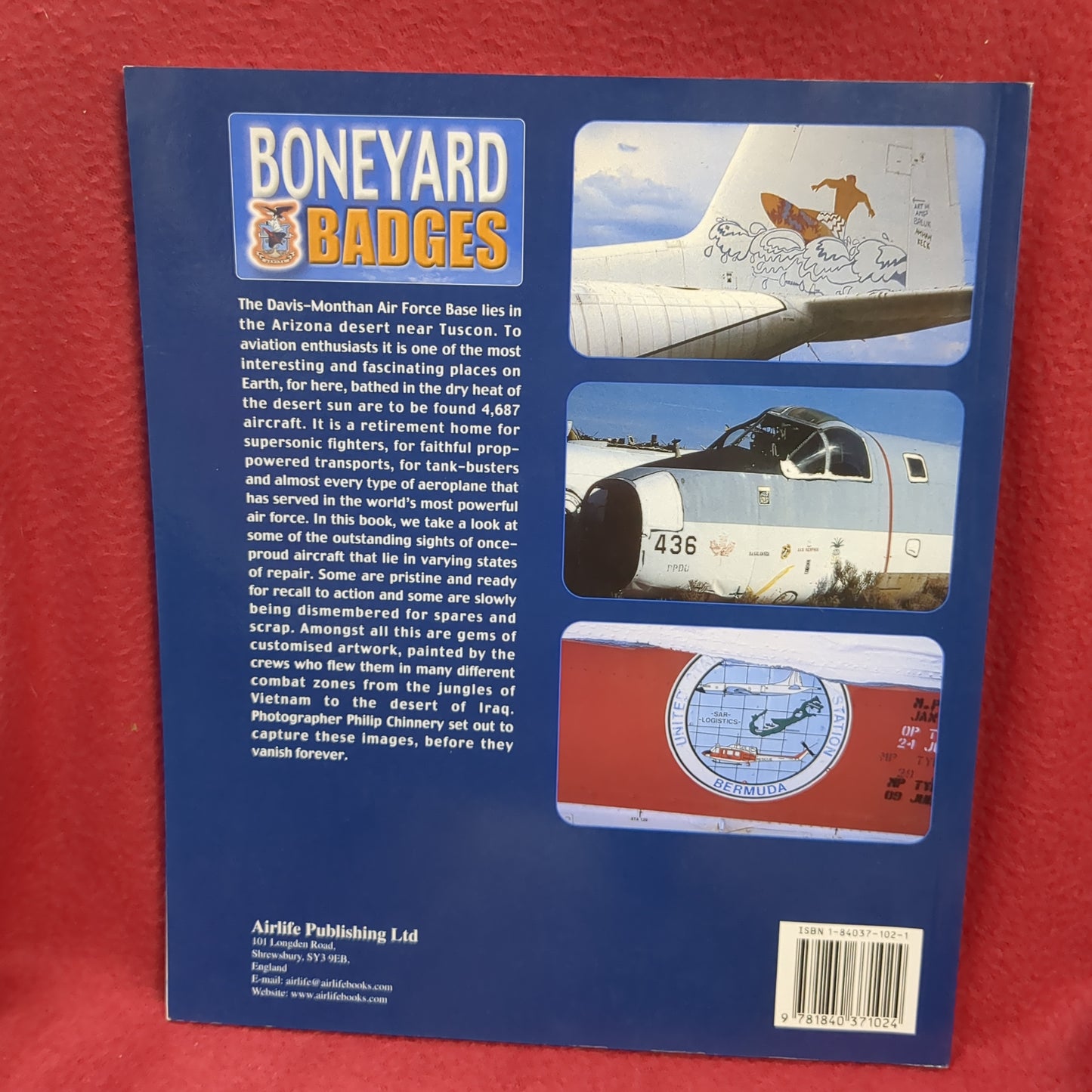 BOOK    BONEYARD BADGES (DAVIS-MONTHAN AFB)  (BOX47)