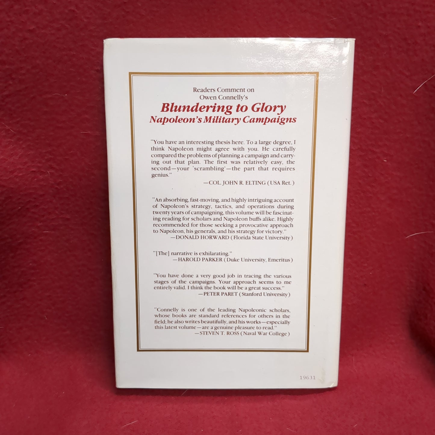 BOOK       BLUNDERING TO GLORY (NAPOLEON)    (BOX48