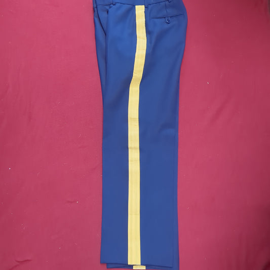 US Army ASU 31R Officer Striped Pants Trouser Dress Blue Used  (asu-JAN142)