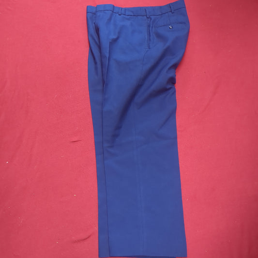 US Army ASU 31S "C" Enlisted Unstriped Pants Trouser Dress Blue Excellent Condition (asu-JAN143)