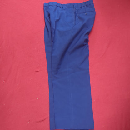 US Army ASU 34 S "C" Enlisted Unstriped Pants Trouser Dress Blue Excellent Condition (aa08-ALP44)