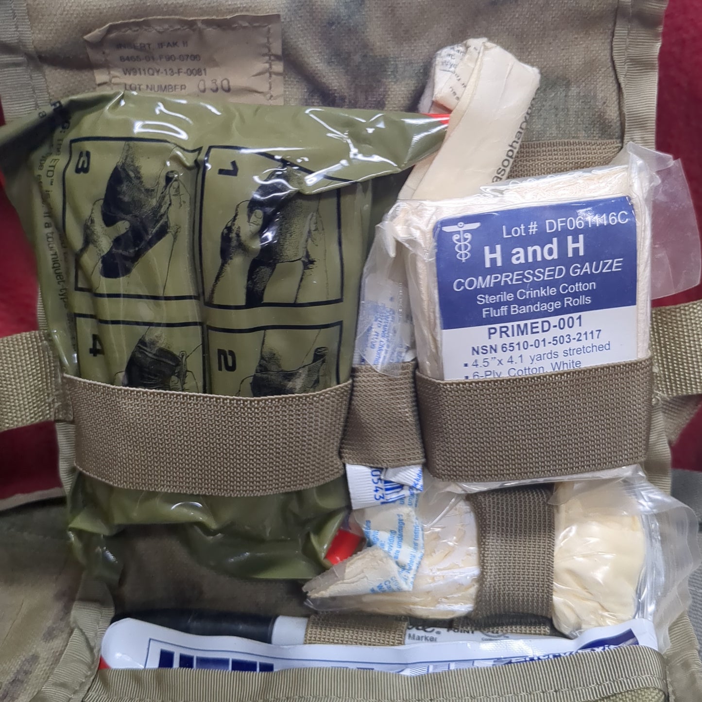 IFAK II Kit OCP Pattern Sekri W/ Two Tourniquets  (ifak-JAN163)