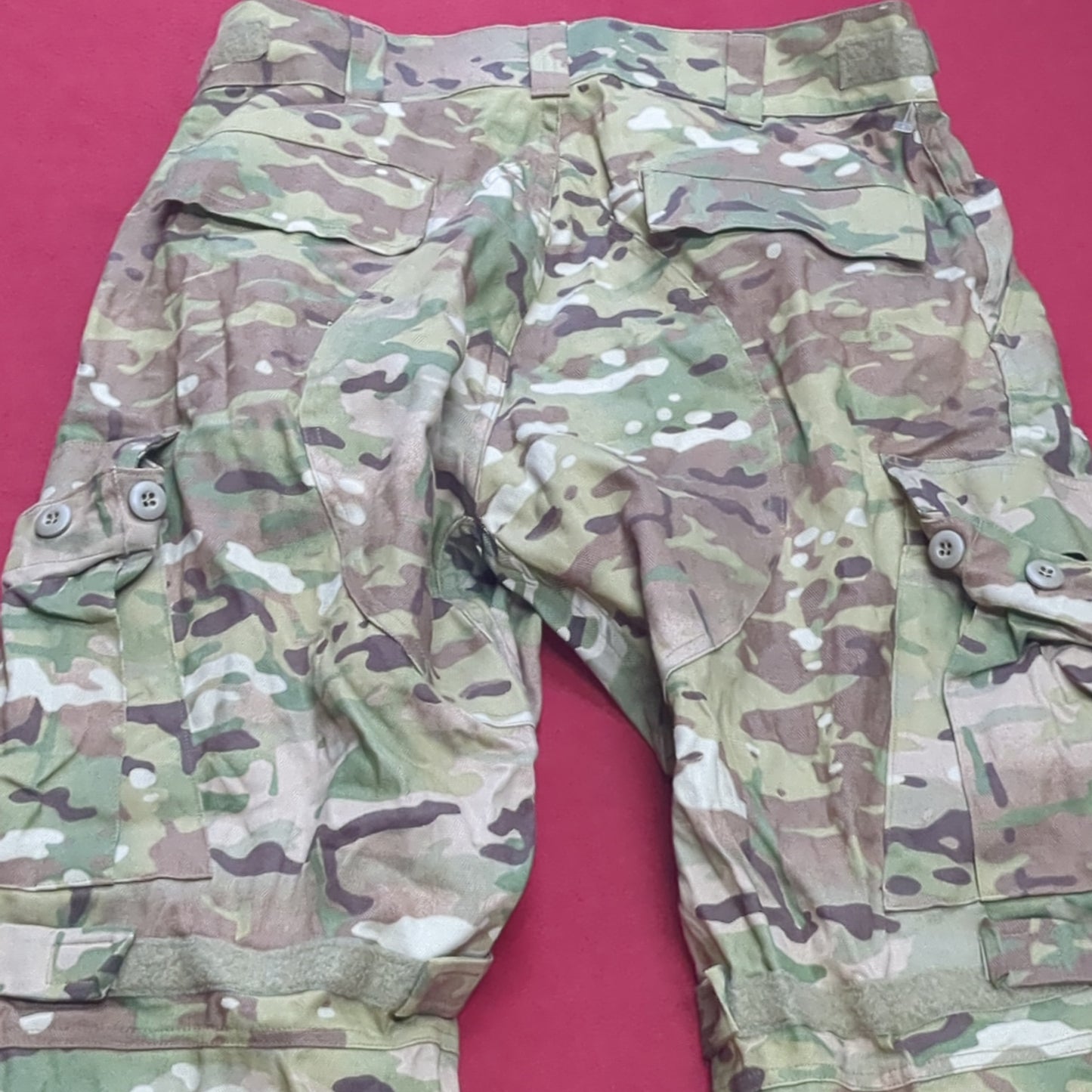 Us army small long combat ocp multicam frac pants w/ knee pads used *ocp9- ea05-yam119*