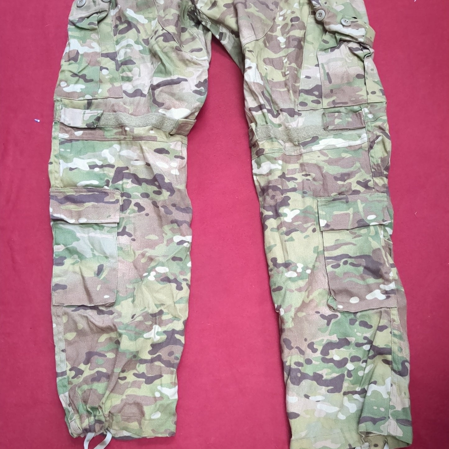 Us army small long combat ocp multicam frac pants w/ knee pads used *ocp9- ea05-yam119*