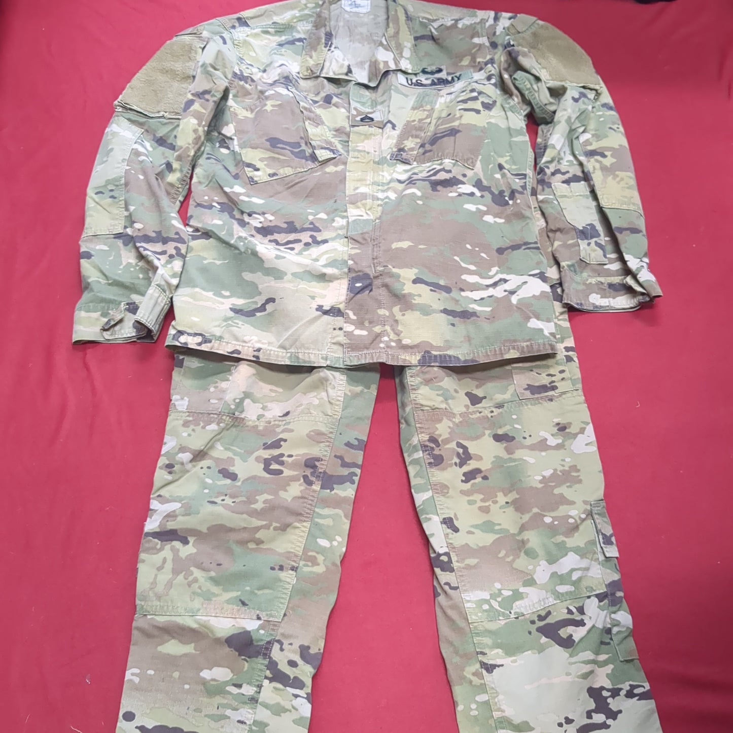 SET of US Army Medium Regular OCP Traditional Uniform Top Pants Used (ec10-MAR34)