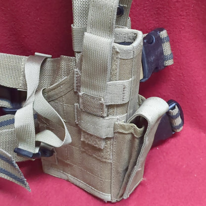 BLACKHAWK Tactical  RIGHT HANDED Holster Drop Leg Coyote Good Condition (aa02-FEB06)