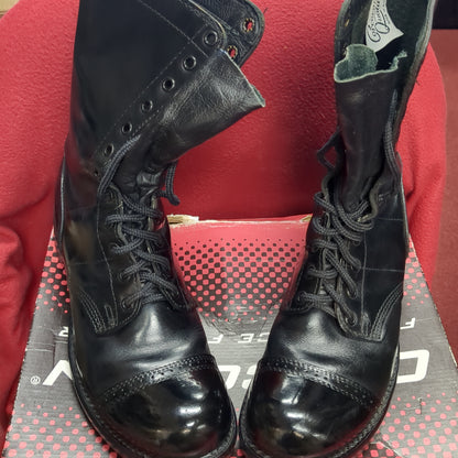 Original Corcoran 1500 Black Leather Jump Boots 9 1/2 D Excellent Condition (ws-FEB34)