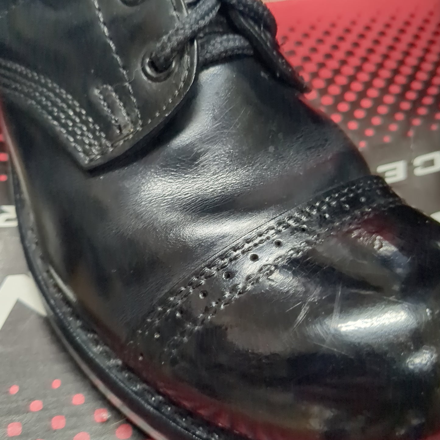 Original Corcoran 1500 Black Leather Jump Boots 9 1/2 D Excellent Condition (ws-FEB34)