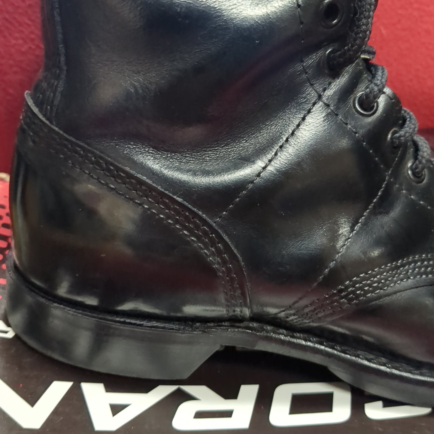 Original Corcoran 1500 Black Leather Jump Boots 9 1/2 D Excellent Condition (ws-FEB34)