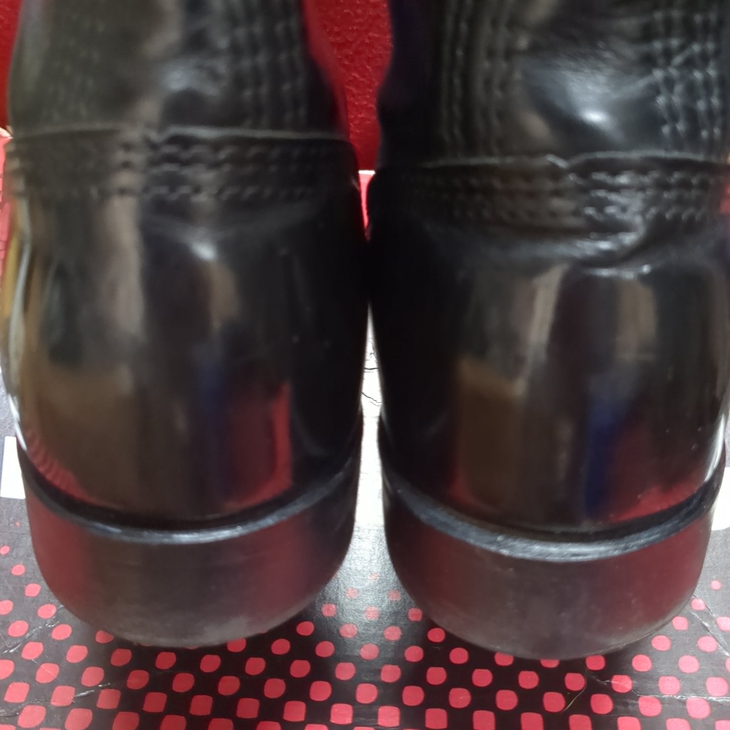 Original Corcoran 1500 Black Leather Jump Boots 9 1/2 D Excellent Condition (ws-FEB34)