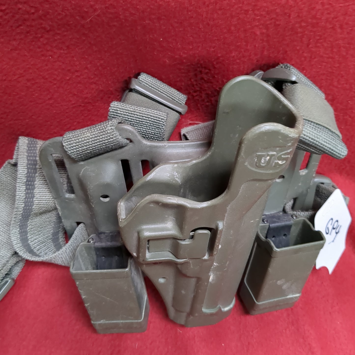 BLACKHAWK Tactical Beretta 92/96 RIGHT HANDED Holster Drop Leg W/ CQC Magazines Foliage (31cr- ca6-FEB60)