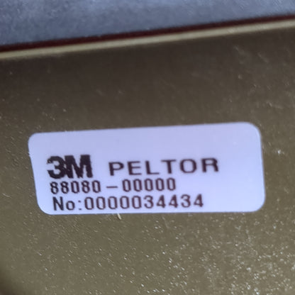 3M PELTOR Single Communication 88080 Headset Gel Cup w/ PTT (com2-FEB64)