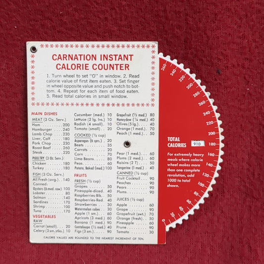 Carnation Instant Milk Calorie Counter Chart 9th Edition 1963 (manual-FEB79)