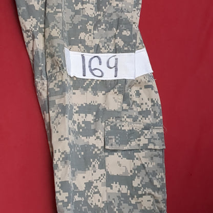 Set of Large Long US Army ACU Uniform Top Pants UCP Digital Used (acu5-FEB81)