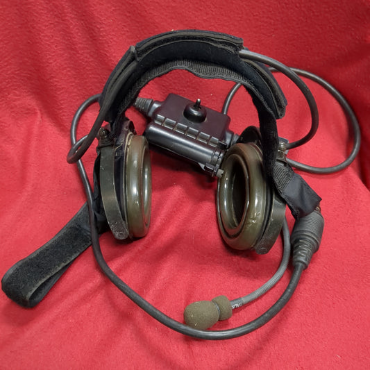 US Army Bose Tri-port Military Tactical Headset W/ Microphone Excellent Condition (com1-FEB103)