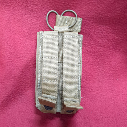 Single Molle Magazine M4 Coyote Pouch Used (34cr-FEB116)