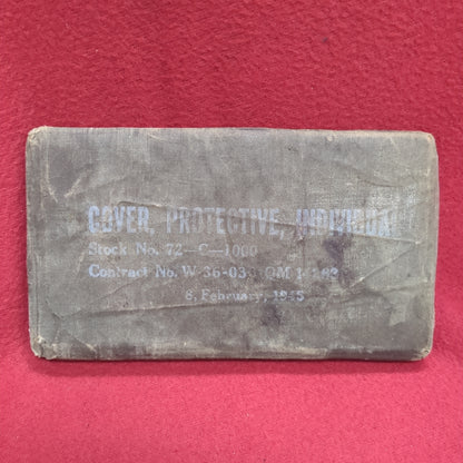 VINTAGE 1945 Individual Protective Cover 72-C-1000 Sealed/Unused (cbrn4 ac03-FEB131)