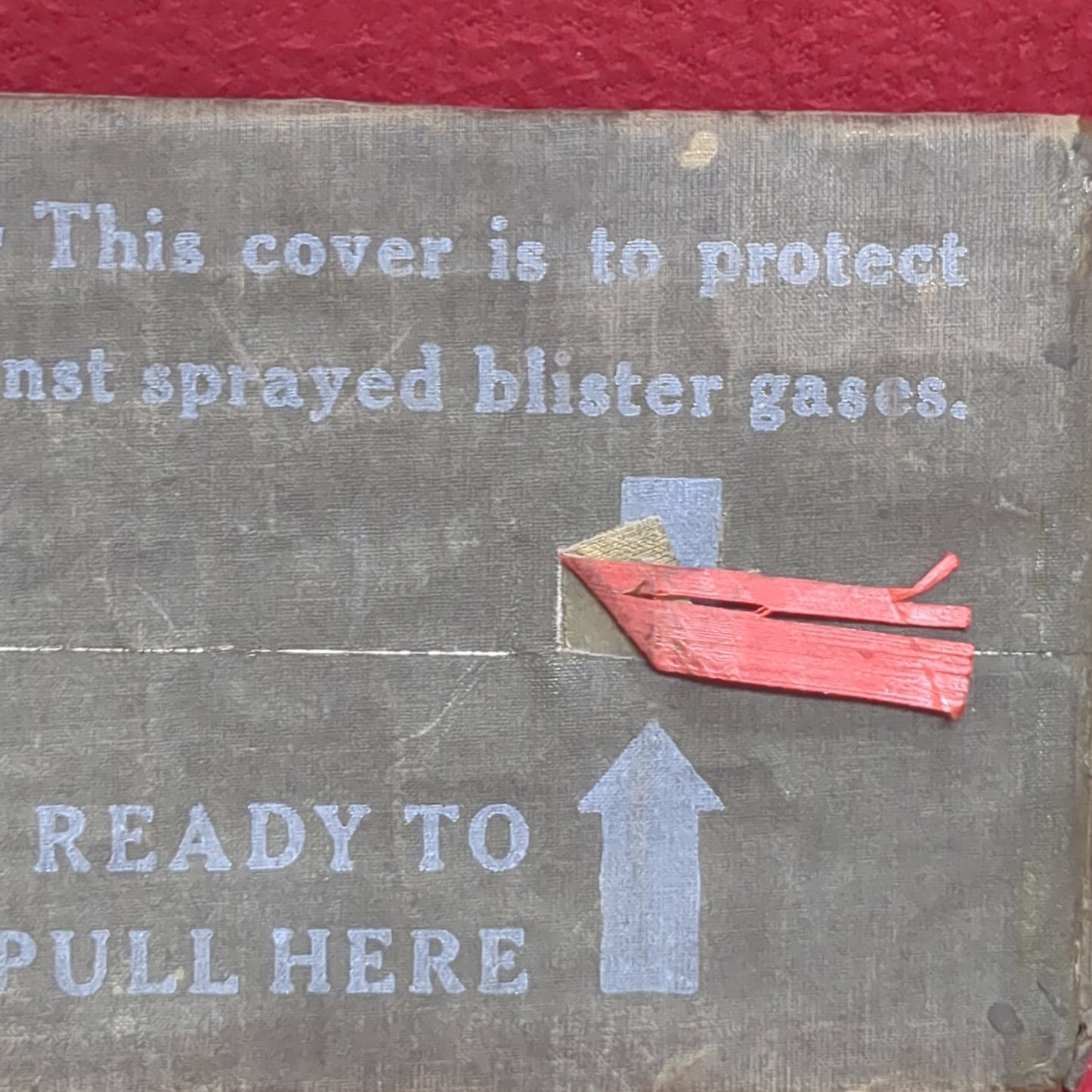 VINTAGE 1945 Individual Protective Cover 72-C-1000 Sealed/Unused (cbrn4 ac03-FEB131)