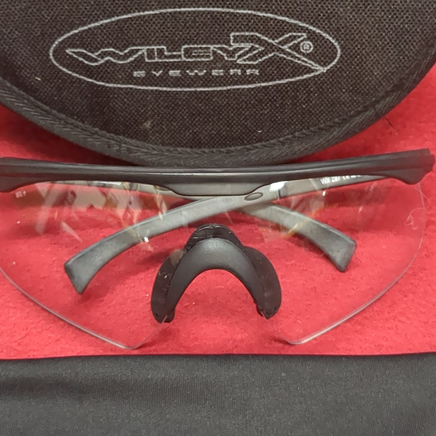 US Army Wiley X Ballistic APEL Eye Protection Clear Lens Only w Case *cl2- (ab16-FEB144*