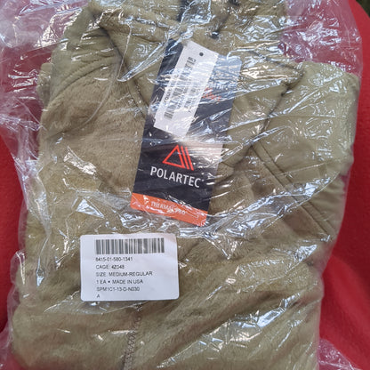 NWT US Army Medium Regular Coyote Gen 3 Level 3 Fleece Jacket  (fl1-FEB158)