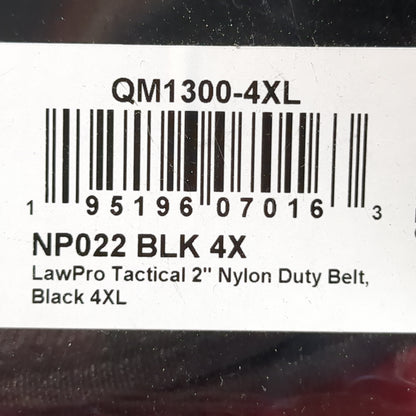 LawPro Tactical 2"  Nylon Black Duty Belt (gcg1-FEB168)