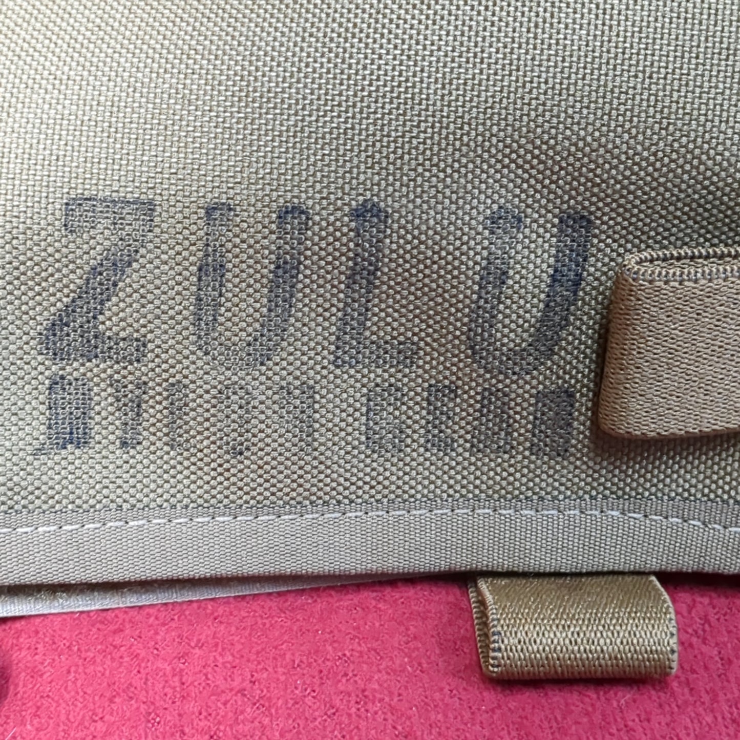 Zulu Visor Panel W/Benchmade Hook Coyote Tan Excellent Condition (34cr-FEB180)