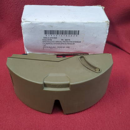 NOS US Military SPECS Ballistic Protective Eyewear Glasses Kit w/ MSA Hard Case (CL-FEB189)