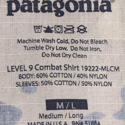 Patagonia Combat Shirt 19222-MLCM Top Shirt Medium/ Long OCP L9 Level 9 Excellent Condition (OCP1- fa19-ALP01)