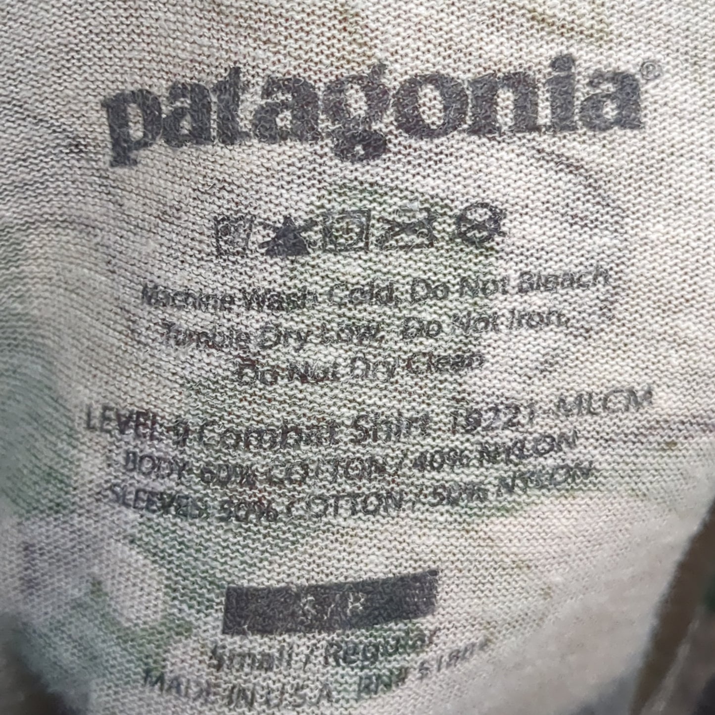 Patagonia Small Regular L9 19221 Combat Shirt Multicam OCP Used (ocp2- fa18-FEB195)