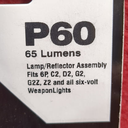 NOS Surefire P60 65 Lumens Lamp/Reflector Assembly (gtt)