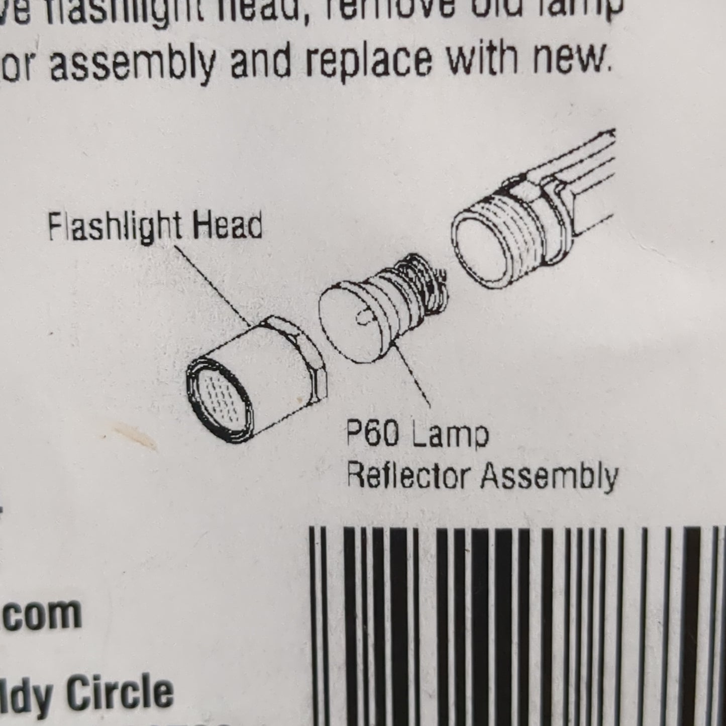 NOS Surefire P60 65 Lumens Lamp/Reflector Assembly (gtt)