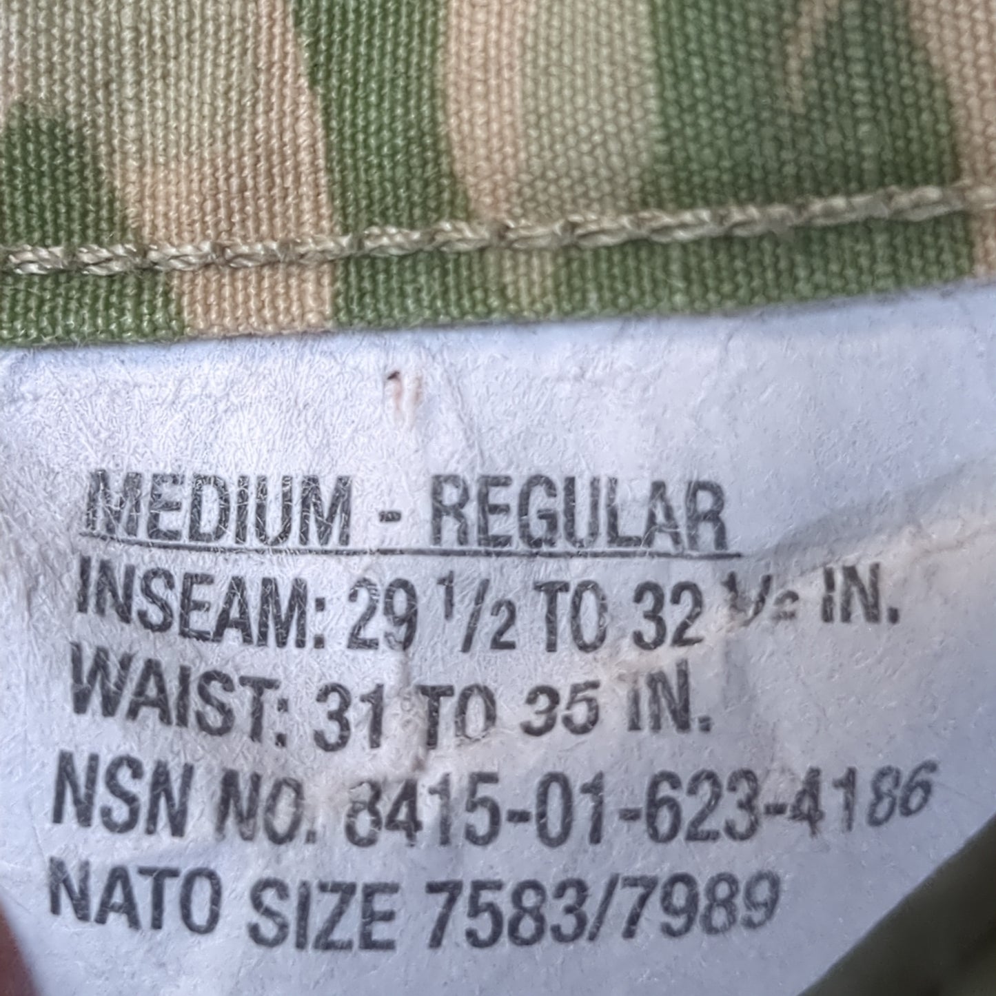 SET of US Army Medium Regular OCP Traditional Uniform Top Pants Used (ec10-MAR34)