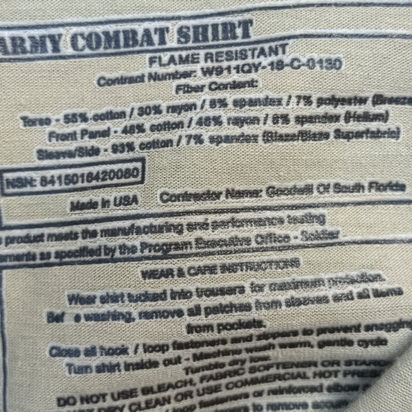 US Army Small 1/4 Quarter Zip Type 2 Combat OCP Multicam FRAC Top Shirt (fa09-MAR66)