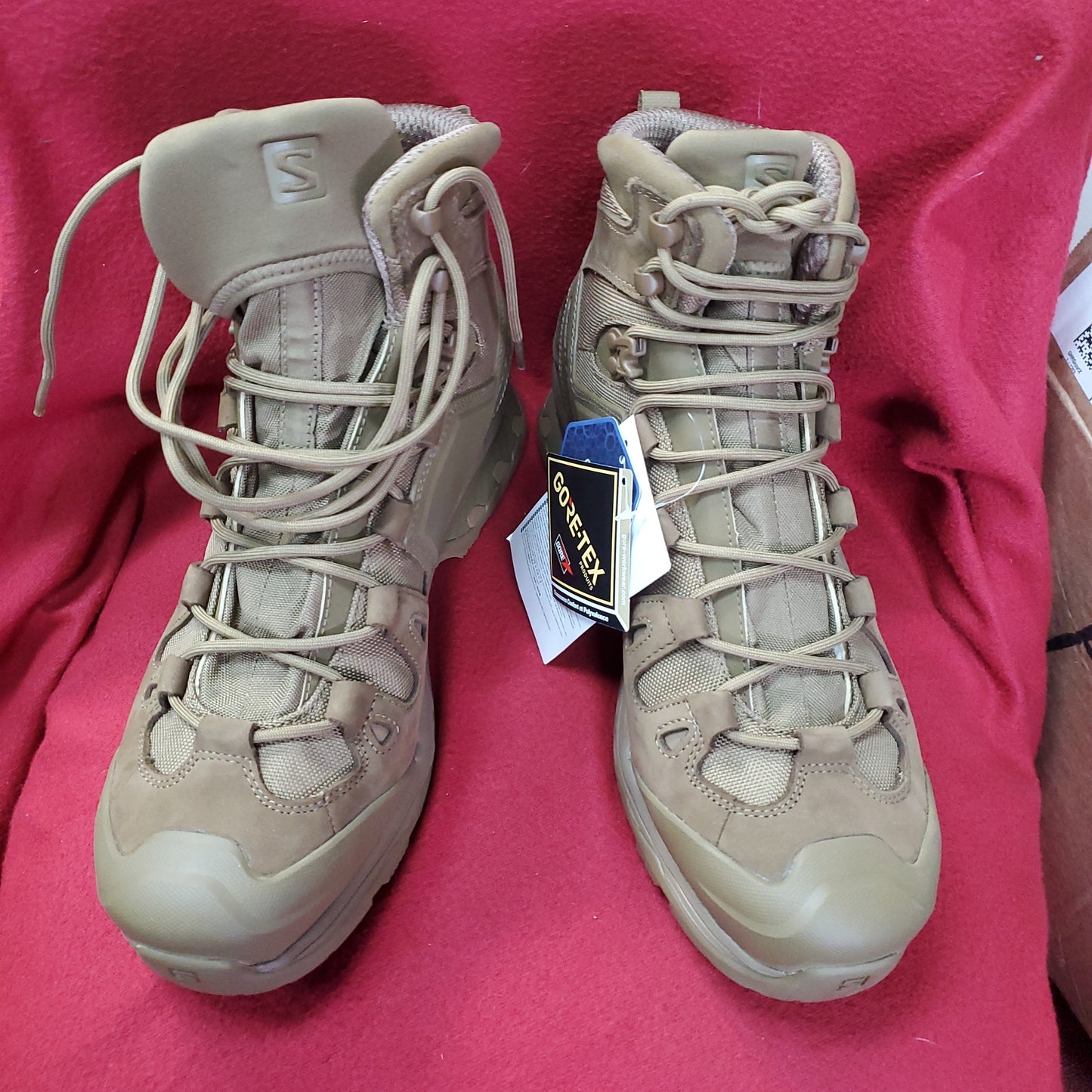 US Army 11.5M Solomon Quest 4D Coyote Goretex Ranger Boots *12g ws-8*