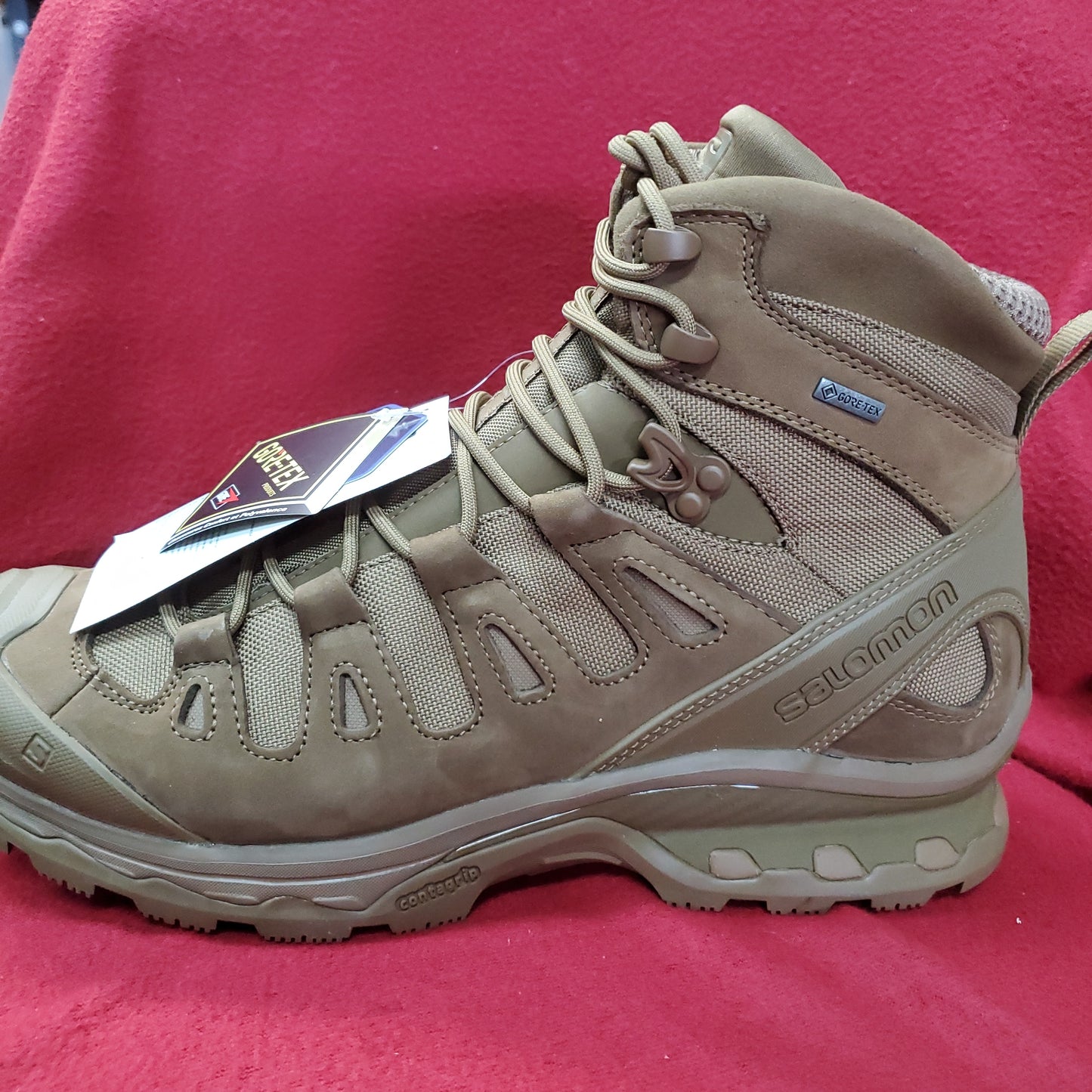 US Army 11.5M Solomon Quest 4D Coyote Goretex Ranger Boots *12g ws-8*