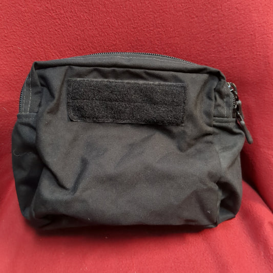 Utility Pouch/Admin Large Black Used *34cr-MAR80*