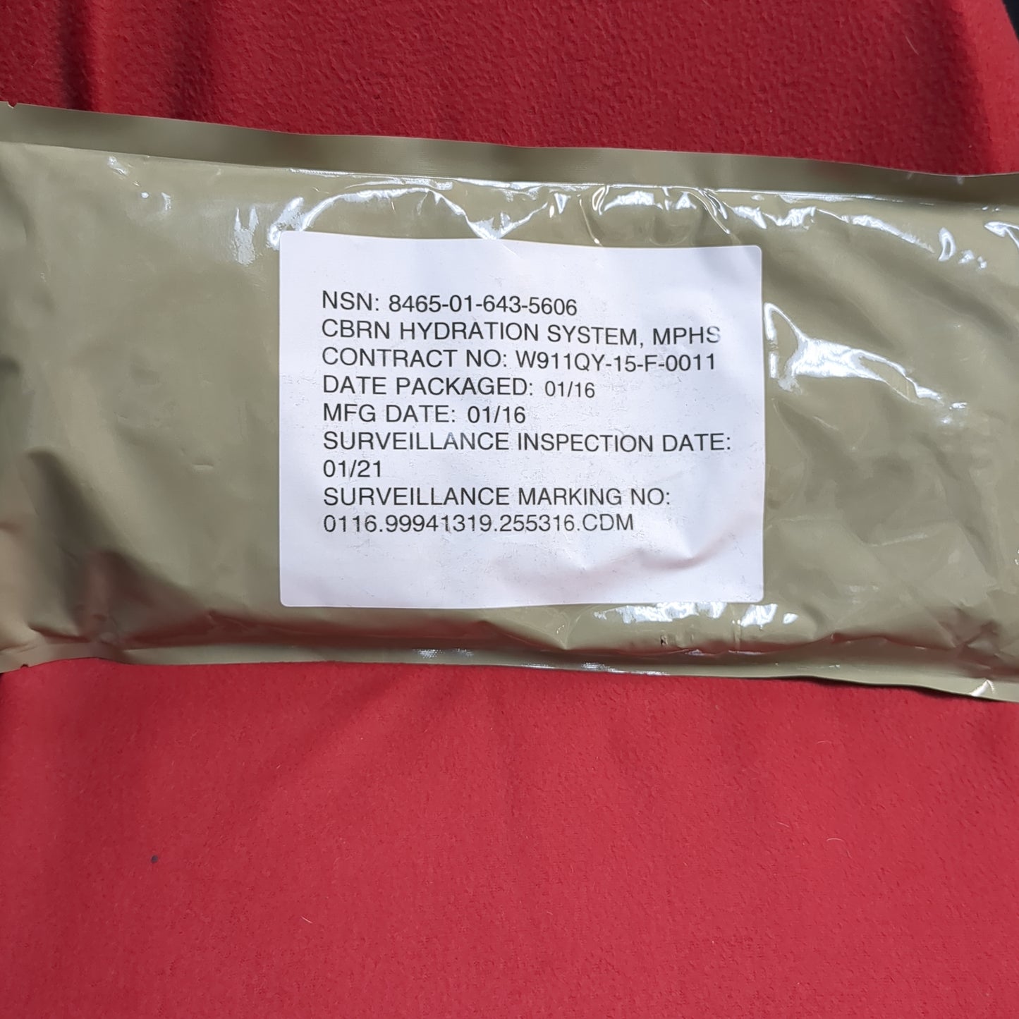 NOS US Army 100oz 3L MPHS Hydration Bladder CBRN Jlist US Army (08o-MAR90)