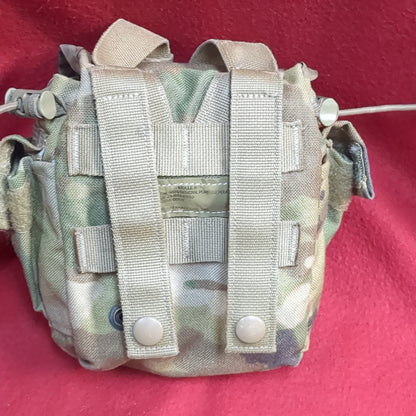 US Army OCP Camouflage Canteen Utility Molle Pouch Used (32CR-ALP10)