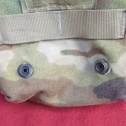 US Army OCP Camouflage Canteen Utility Molle Pouch Used (32CR-ALP10)