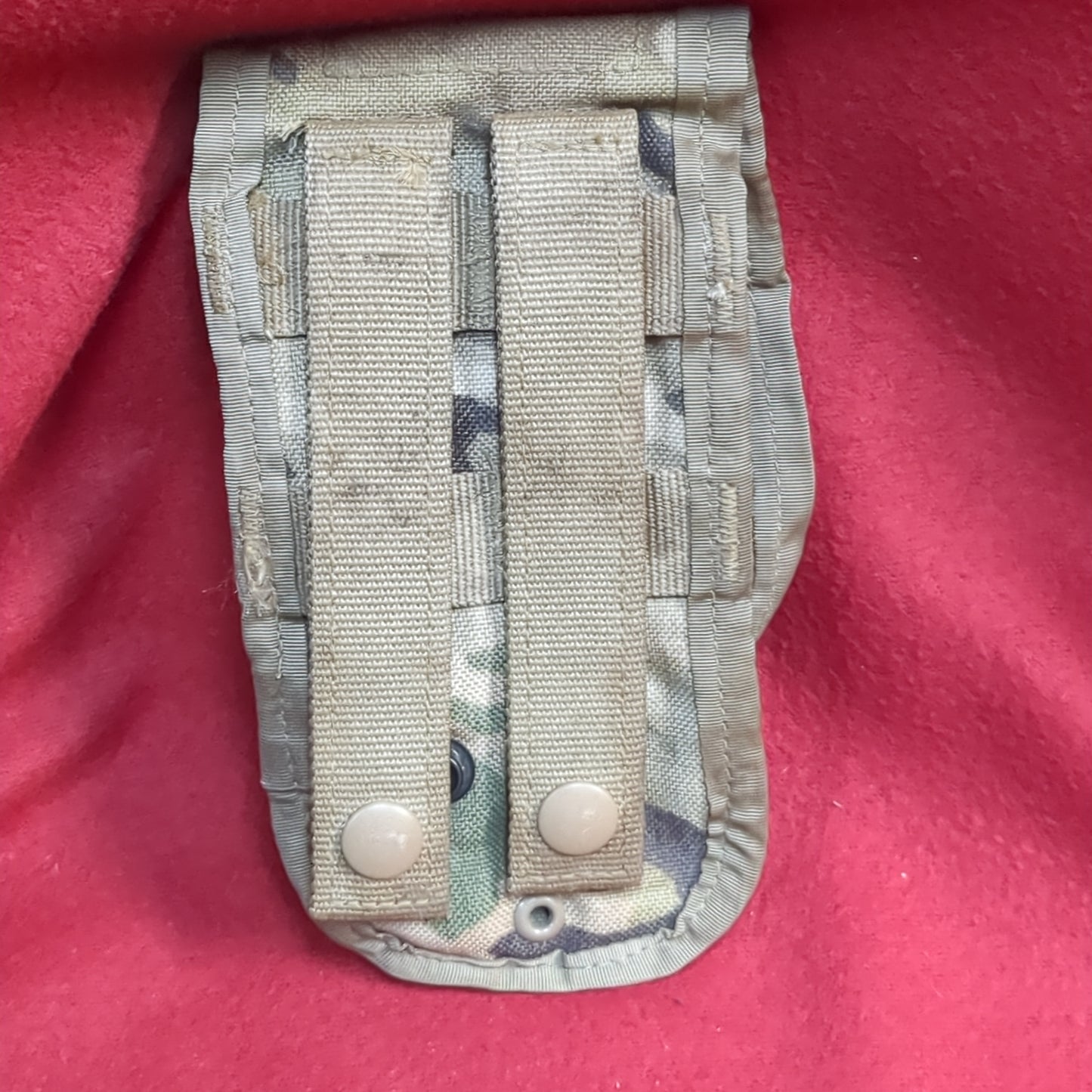 US Army MOLLE M4 2 Mag Pouch Used (32CR-ALP12)