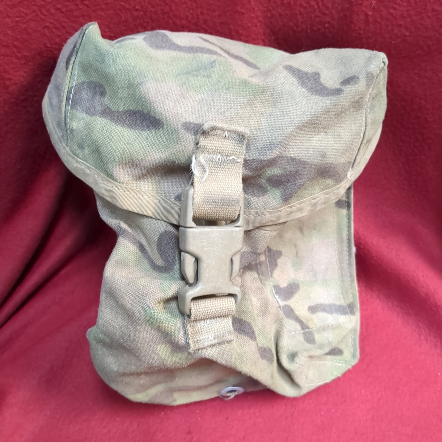 US Army OCP Camo 200 RND Ammo Molle Pouch Used (32CR-ALP14)