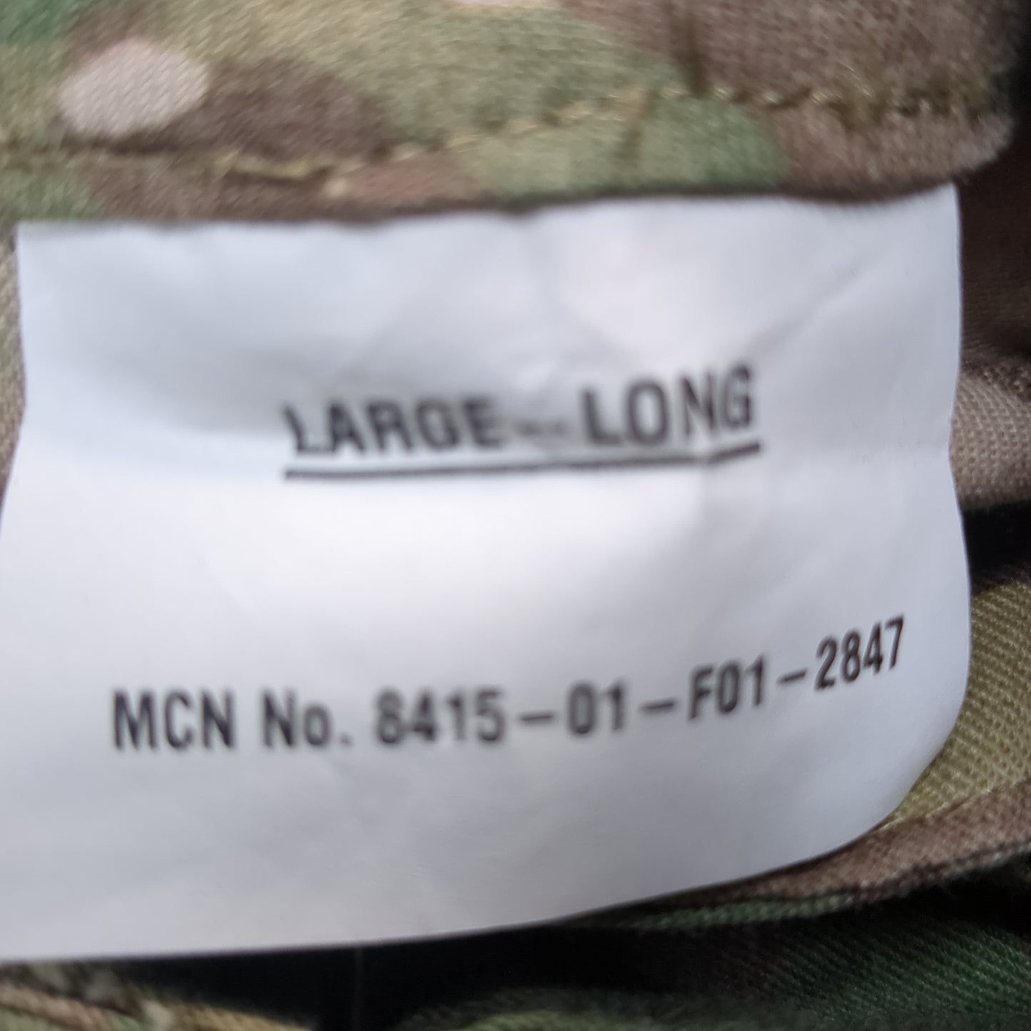 US Army Large Long Combat OCP Multicam FRAC Pants w/ Knee Pads (OCP11- ea07-ALP43)