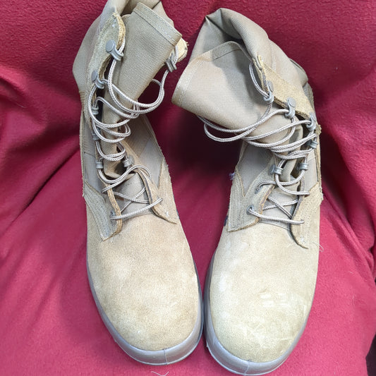 BELLEVILLE Desert Coyote Combat Boots  9.5 AHWC 18-D-1001 Used (CB01-ALP48)