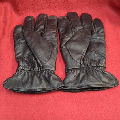 Mens 3M Thinsulate 40 gram Thermal Insulated Fleece Lined Winter Leather Gloves Large Used (40CR- cb2-ALP50)