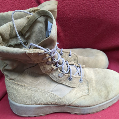 US Army 9 R Hot Weather Combat Boots Coyote 1004 Used (hc02-ALP54)